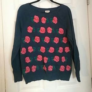 Sweater with Roses